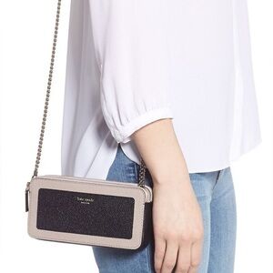 Kate Spade Black and Tan Crossbody Bag